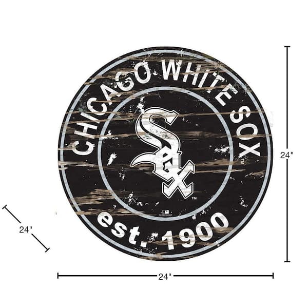 Fan Creations MLB Chicago White Sox 24 in. Distressed Wooden Wall