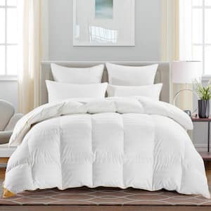 plain white down comforter