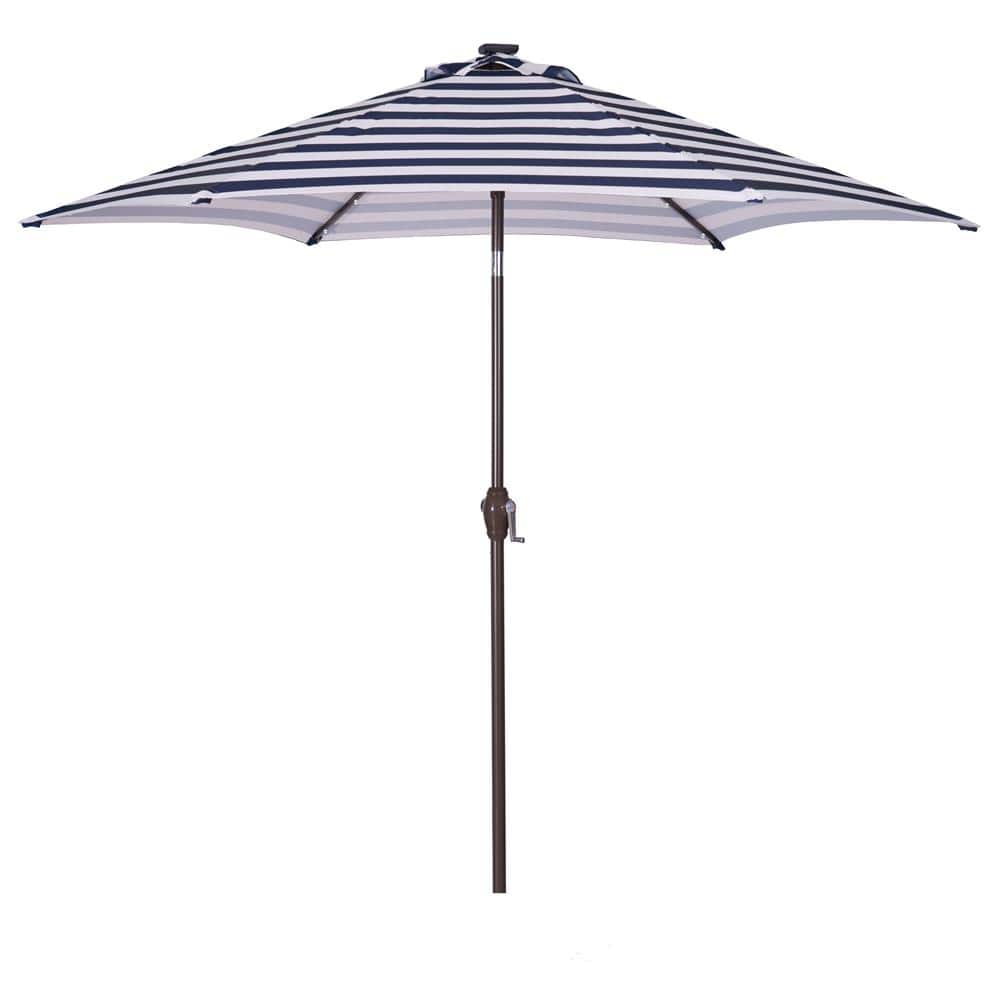 8.7 ft. Outdoor Market Table Patio Umbrella with Push Button Tilt and Crank