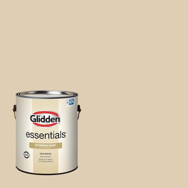 Glidden Essentials 1 gal. PPG1098-3 Sand Fossil Semi-Gloss Exterior Paint