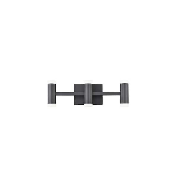 KUZCO Brazen 20-in 1 Light 33-Watt Black Integrated LED Vanity Light