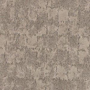 Posh Patterns Sophisticated Gray 37 oz. Polyester Pattern Installed Carpet