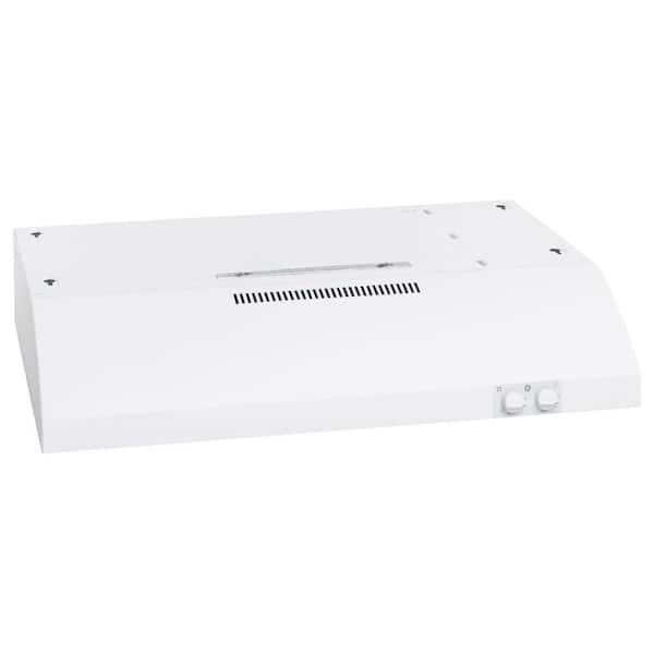 GE 30 in. Under the Cabinet Range Hood in White