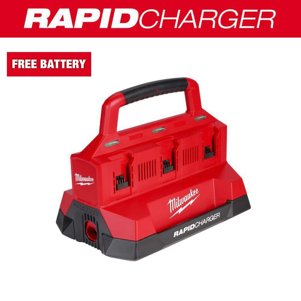 Milwaukee M18 18V Lithium-Ion PACKOUT 6-Port Rapid Charger 48-59 