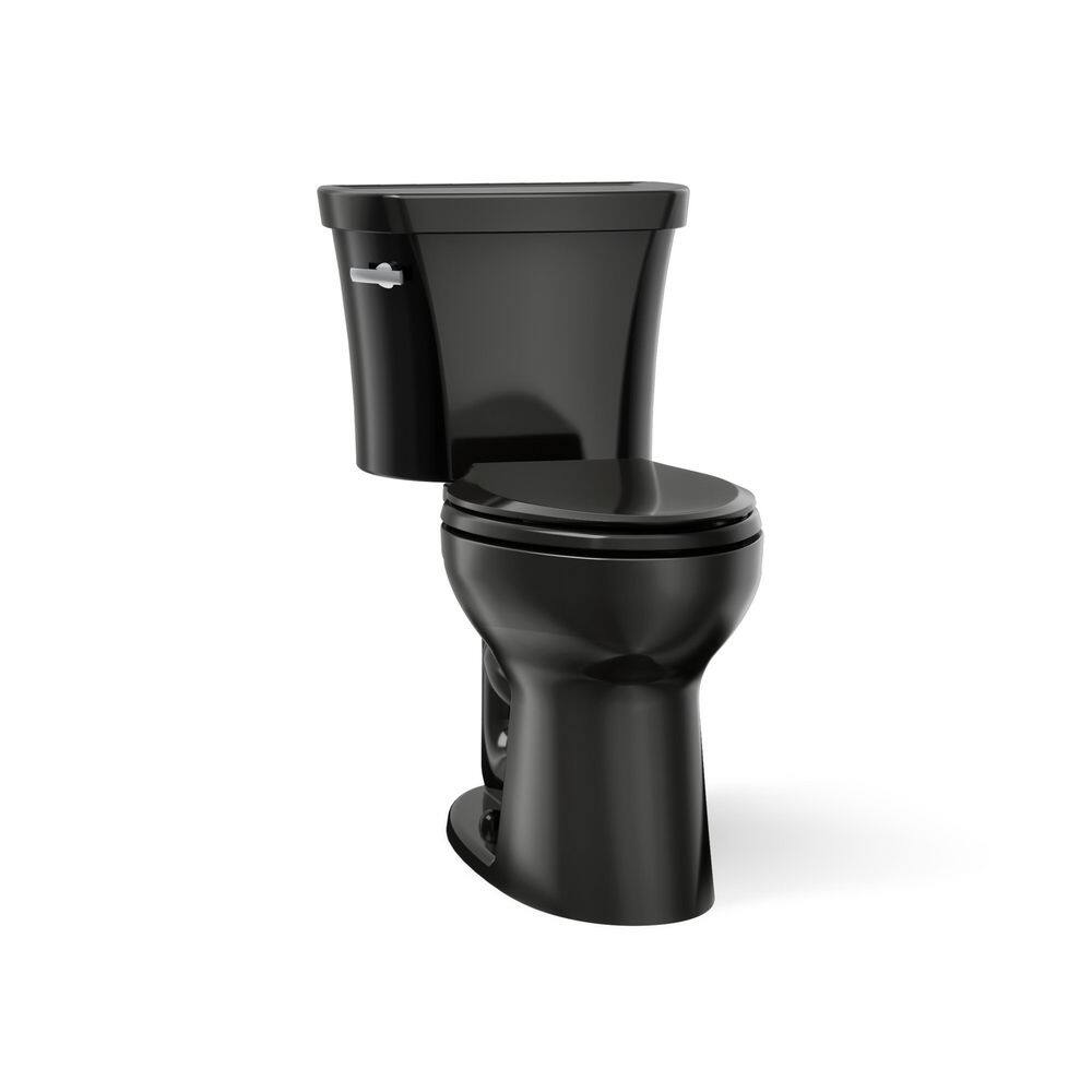 Highline Two-Piece 1.28 GPF Flapper/Piston Elongated Toilet in Black Black (Seat Not Included) price history on PriceWatchPro