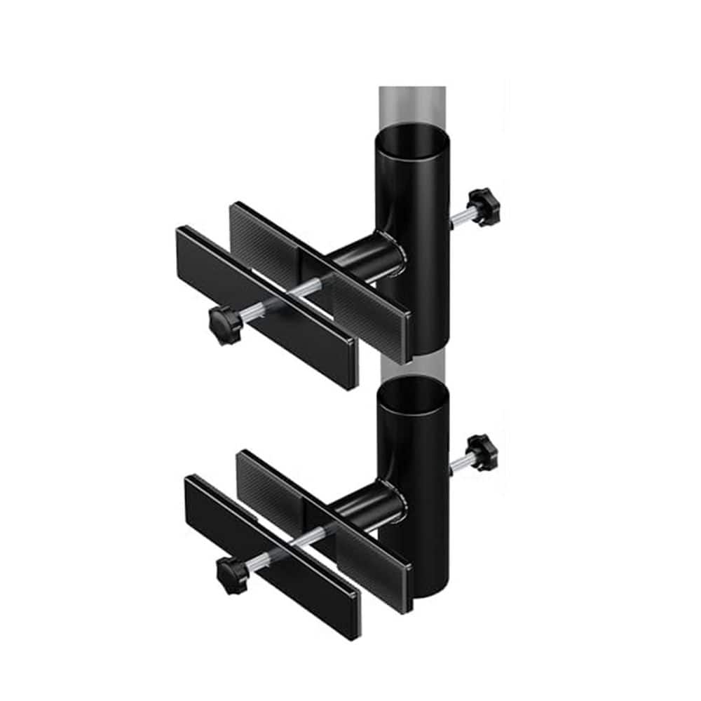 5.16 lb. Stainless Steel Patio Umbrella Base in Black Adjustable Clamp Outdoor Deck Railing Mount Stand price history on PriceWatchPro