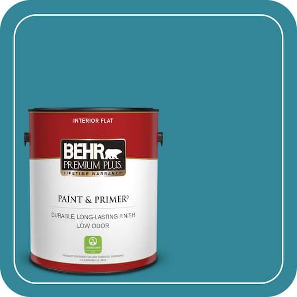 BEHR PREMIUM PLUS 1 gal. #M470-6 Precious Stone Flat Low Odor Interior Paint & Primer