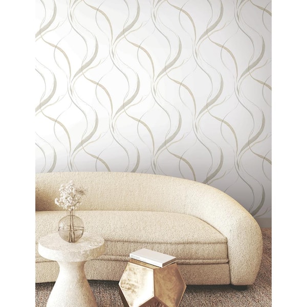 Ink Flow Neutral Wallpaper Roll