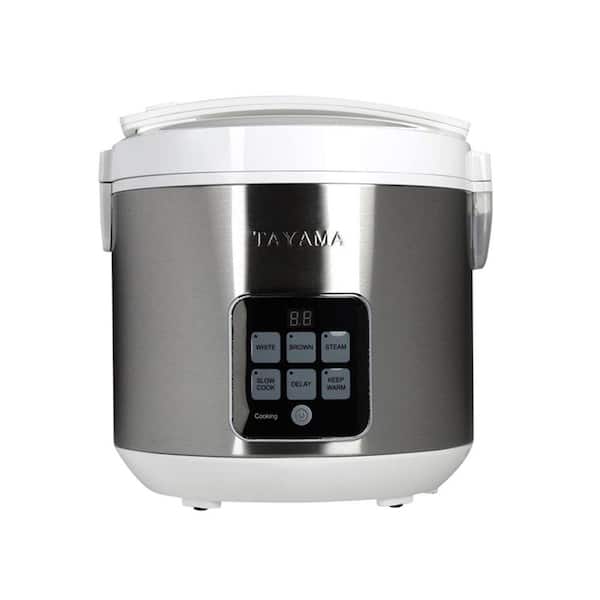 Tayama 10-Cup White Rice Cooker with Non-Stick Inner Pot and Delay Timer