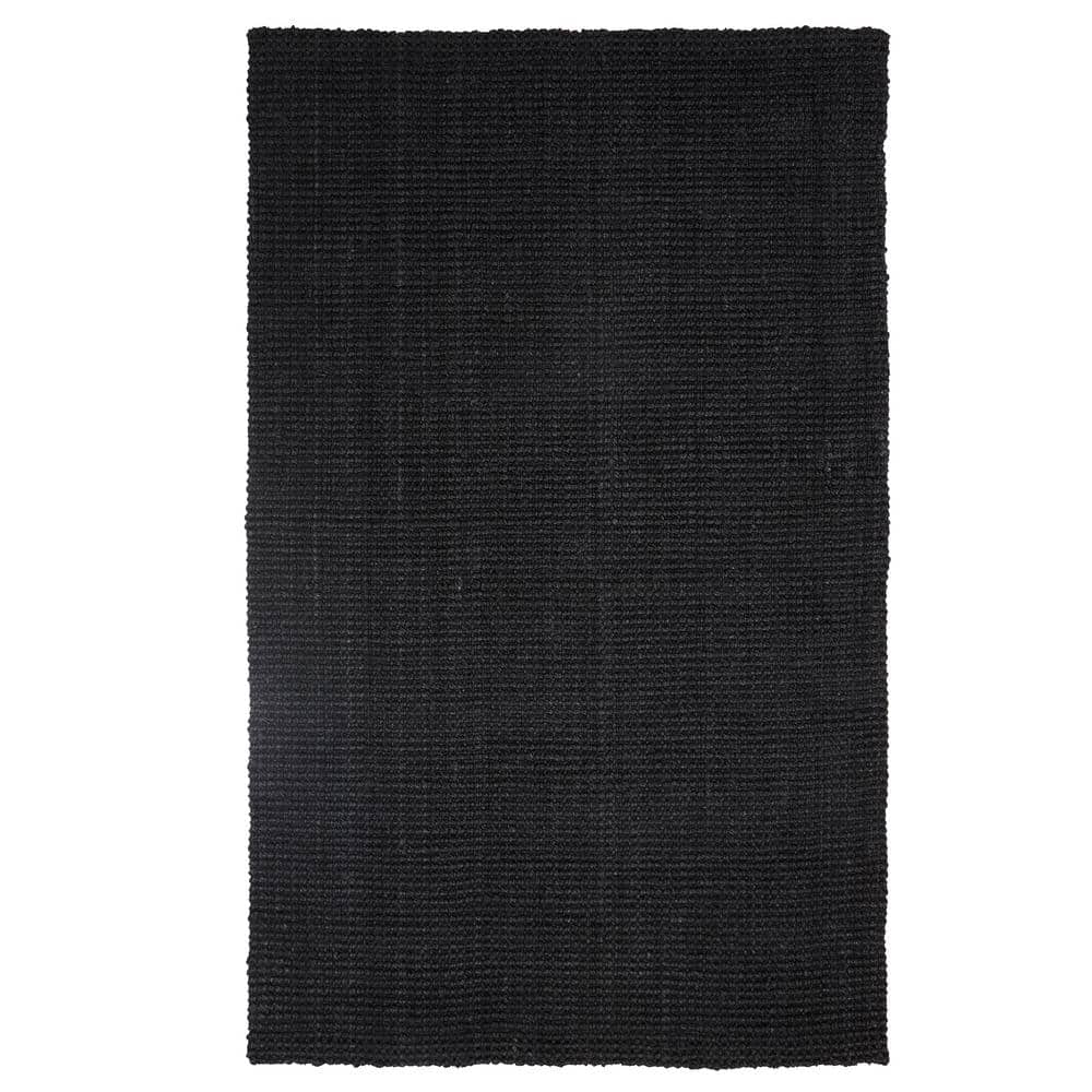 SUPERIOR Aero Black 8 ft. x 10 ft. Hand-Braided Wool Area Rug  8X10RUG-ARO-BK - The Home Depot