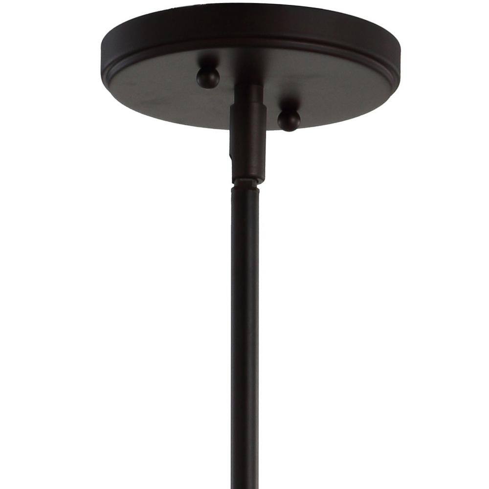 Watts 10.5" Clear Glass and Bronze LED Pendant Light