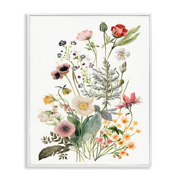 Stupell Industries Subtle Spring Blossoms by Petals Prints Design 1-Piece White Framed Nature Giclee Art Print 30 in. x 24 in.