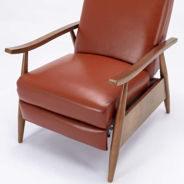 retro cool, looking circles wooden arm ￼Recliner Chair