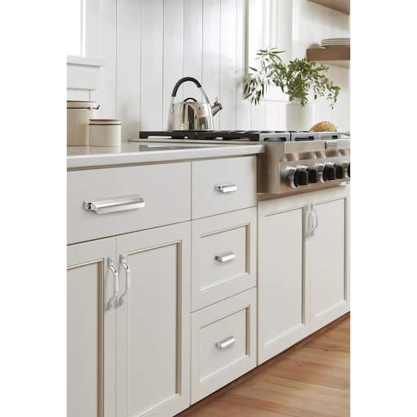 Jolene 3-3/4 in. (96mm) Classic Polished Nickel Cabinet Cup Pull