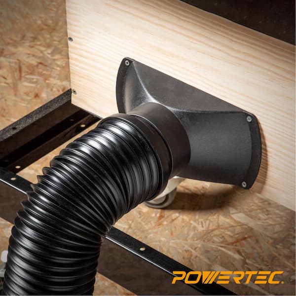POWERTEC 4 in. Flexible Dust Collection Hose 70128 - The Home Depot