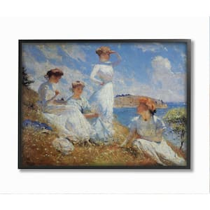 "Summer 1909 Classical Painting Style" by Marcus Jules Framed People Wall Art Print 24 in. x 30 in.