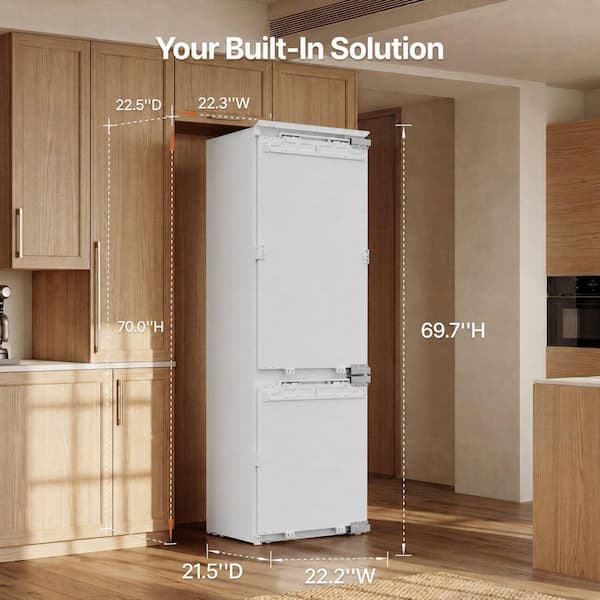 Ca'Lefort 22 in. 9.7 cu. ft. Panel Ready Bottom Freezer