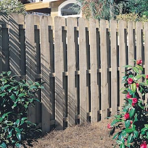 5/8 in. x 4 in. x 6 ft. Pressure-Treated Pine Dog-Ear Wood Fence Picket