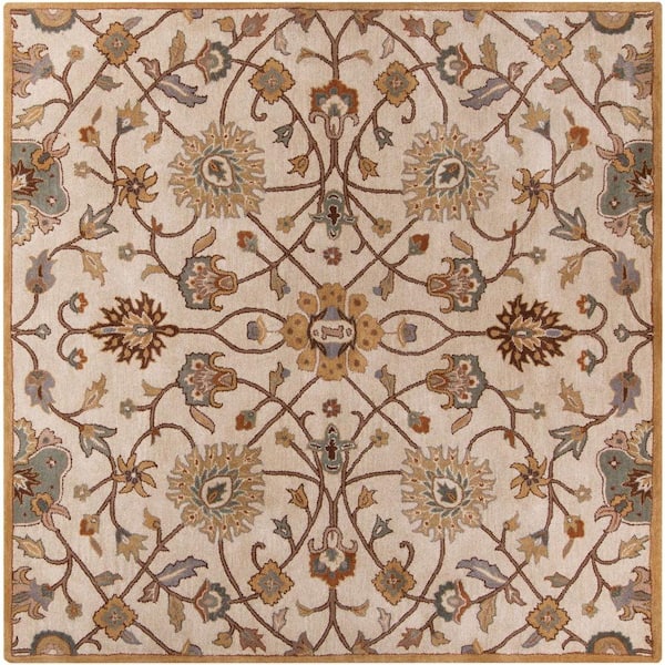 Artistic Weavers Albi Taupe 4 ft. x 4 ft. Square Indoor Area Rug