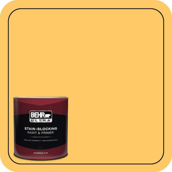 BEHR ULTRA 1 qt. #P270-5 Fuzzy Duckling Flat Exterior Paint & Primer