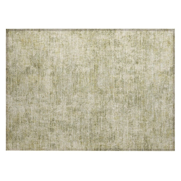 Chantille Machine Washable Indoor/Outdoor Abstract ACN2061 Sage 1 ft. 8 in. x 2 ft. 6 in. Accent Rug