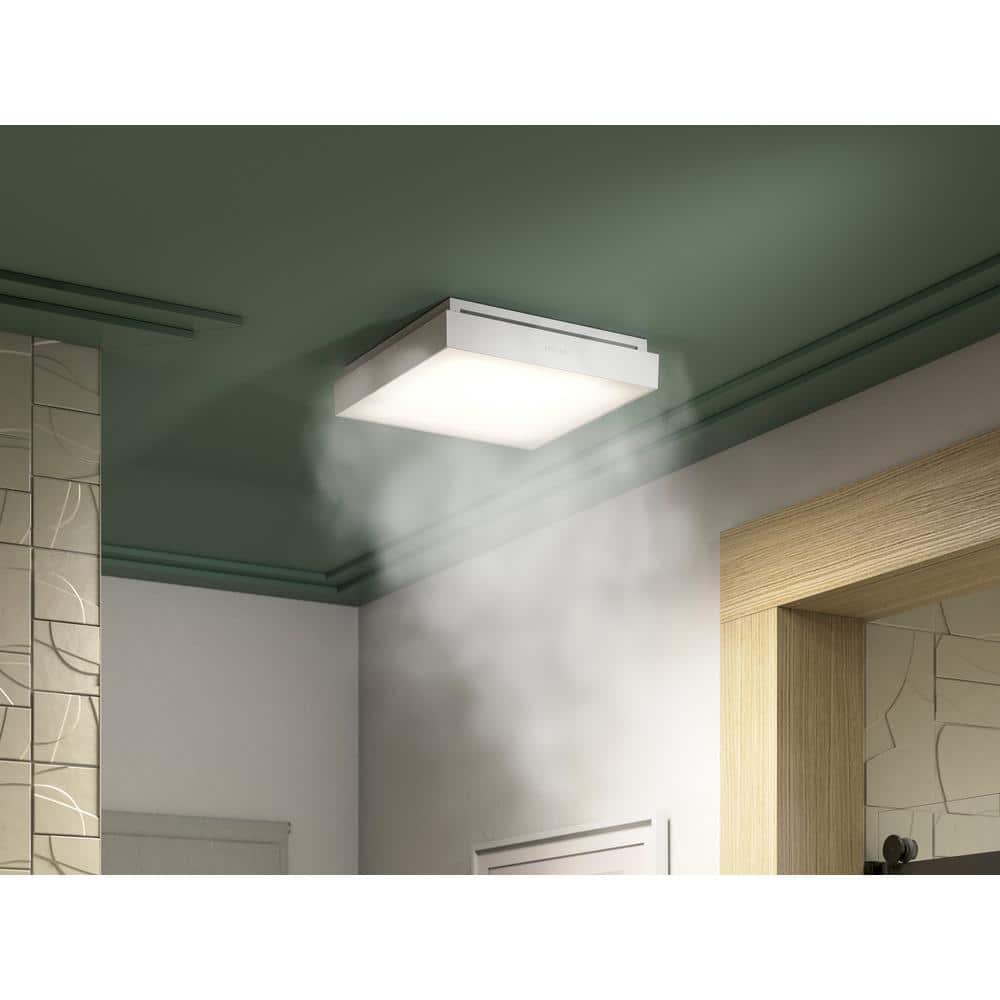 Kohler White Steel LED Ceiling Mount Exhaust Fan