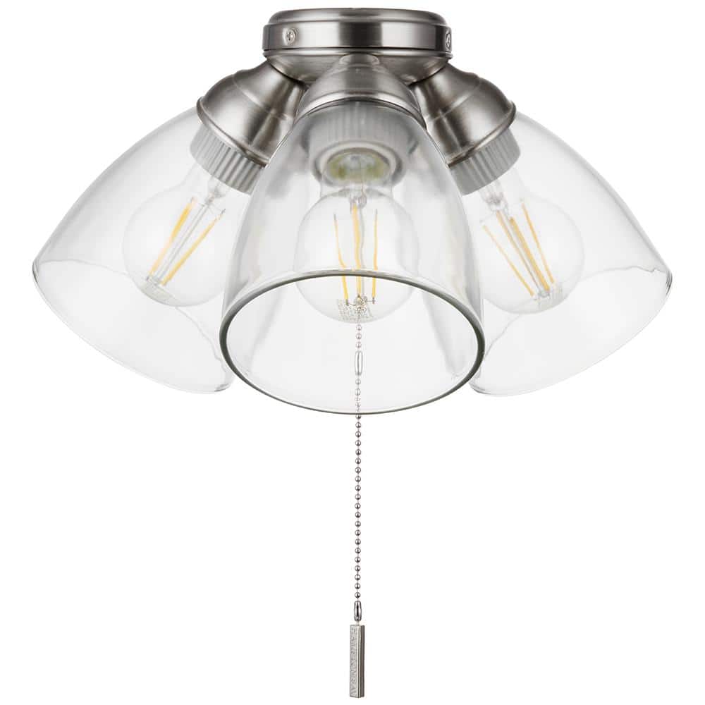 UPC 082392522506 product image for Rockport Universal 3-Light Brushed Nickel Ceiling Fan LED Light Kit | upcitemdb.com