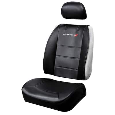 Dodge 26 in. x 22 in. x 0.5 in. Heavy-Duty Sideless 3-Piece Design Seat Cover with Cargo Pocket