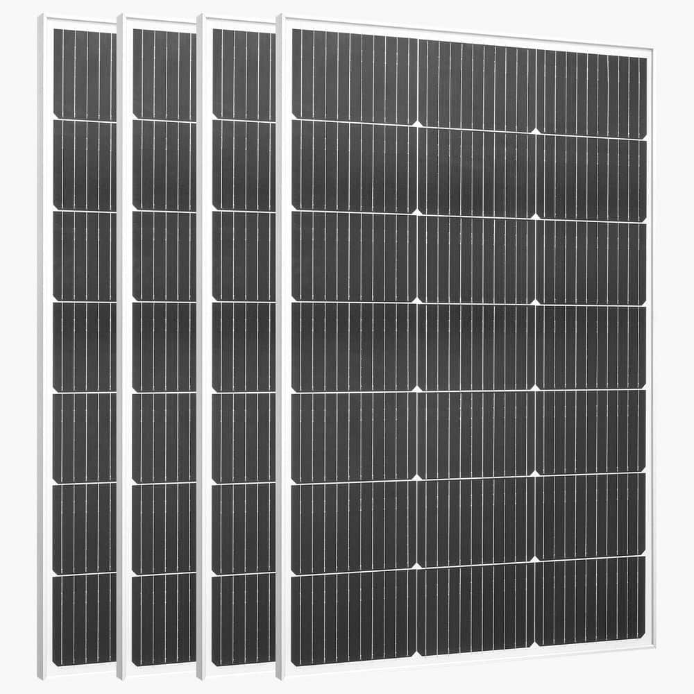 4-Pieces 100W Monocrystalline Solar Panels 23% High-Efficiency PV Module with MC4 Output and Aluminum Frame, 2025 update price history on PriceWatchPro