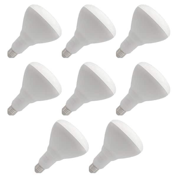 Viribright 75-Watt Equivalent 13-Watt BR40 E26 Medium Base Dimmable LED Light Bulb 2700K (8-Pack)