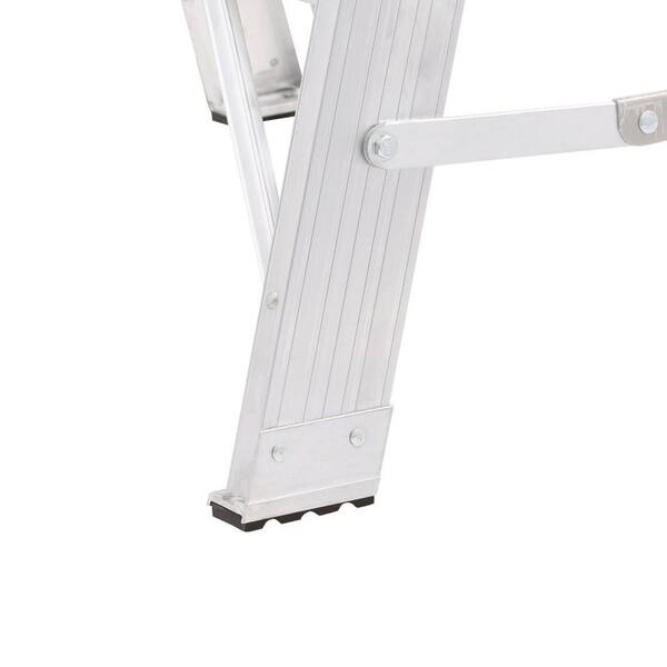 Werner 2 ft. Aluminum Extra-Wide Work Stand Step Ladder with 300