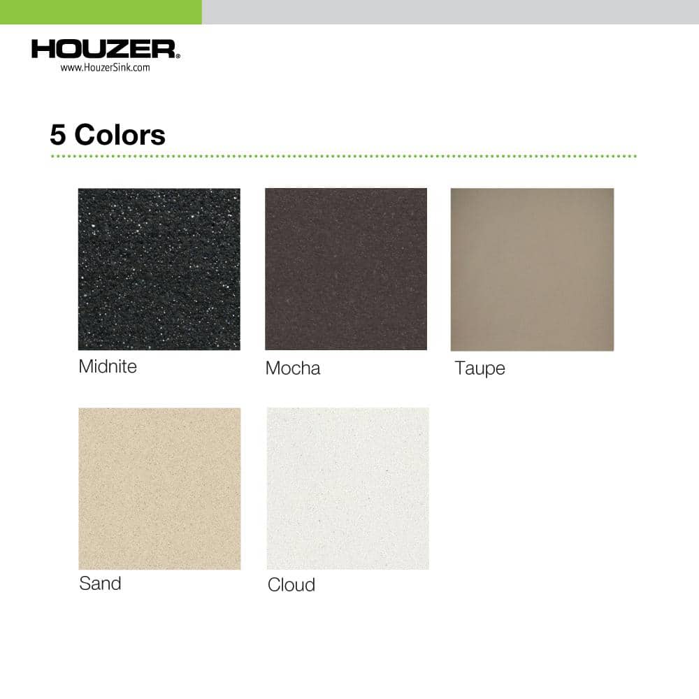 Mocha Granite Drop-In Single Bowl Kitchen Sink