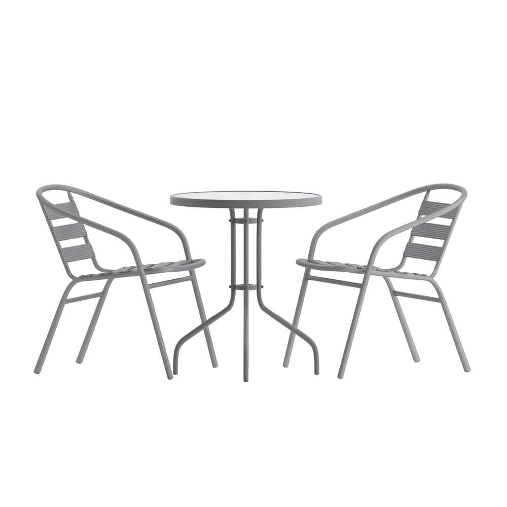 Carnegy Avenue 3Piece Round Outdoor Dining Set CGATLH525987SIHD