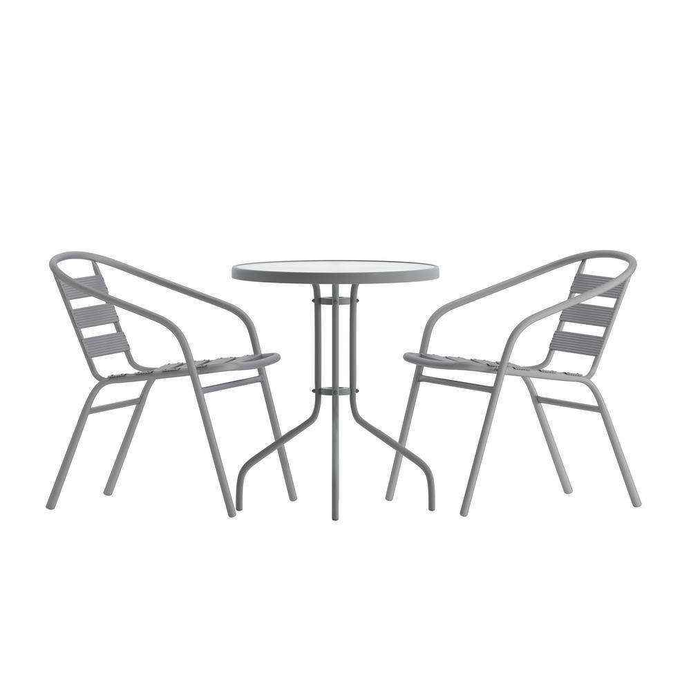 Carnegy Avenue 3Piece Round Outdoor Dining Set CGATLH525987SIHD