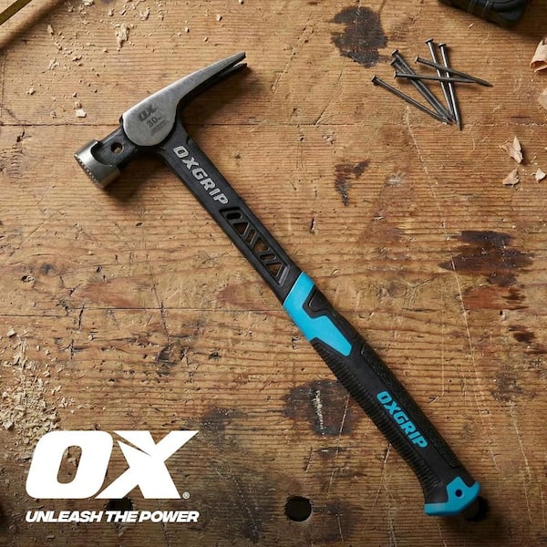 OX TOOLS Pro Ultrastrike Framing Hammer - Milled Face 30 oz. OX