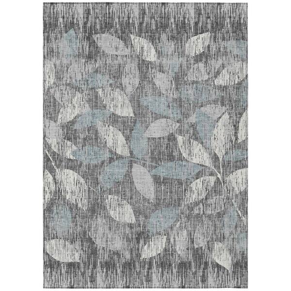 Chantille Machine Washable Indoor/Outdoor Abstract ACN3162 Gray 9 ft. x 12 ft. Area Rug