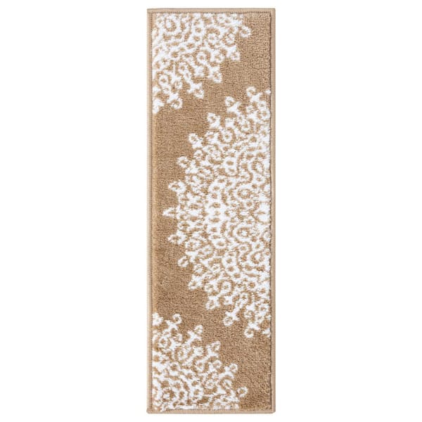 Beverly Rug Beige 9 in. x 28 in. Stair Tread Cover (Set of 7)