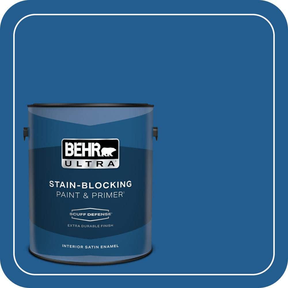 1 gal. #S-G-570 Sapphire Lace Extra Durable Satin Enamel Interior Paint & Primer price history on PriceWatchPro