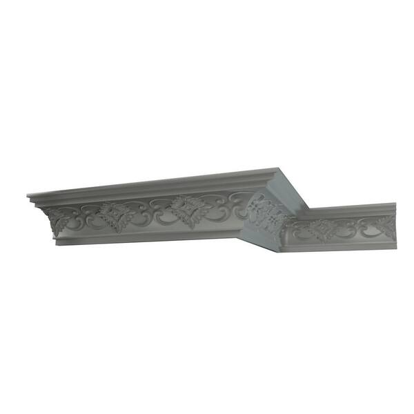 Ekena Millwork Terrel 3.125 in. D x 3.125 in. W x 12 in. L Polyurethane Crown Moulding Sample