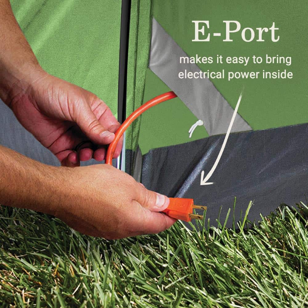 Green Dome 6-Person Weatherproof Camping Tent