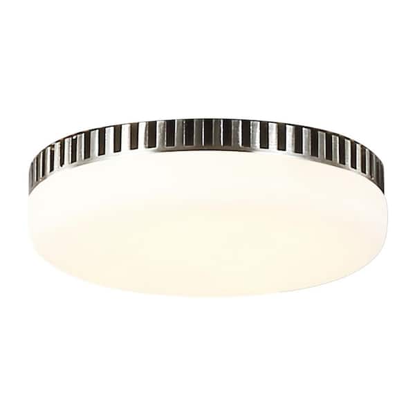 Generation Lighting Integrated LED Polished Nickel Ceiling Fan Light Kit