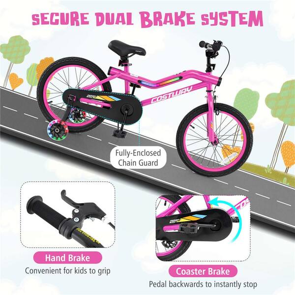 maimero　0418 Costway 18'' Kids Bike Toddler Bicycle with Training Wheel