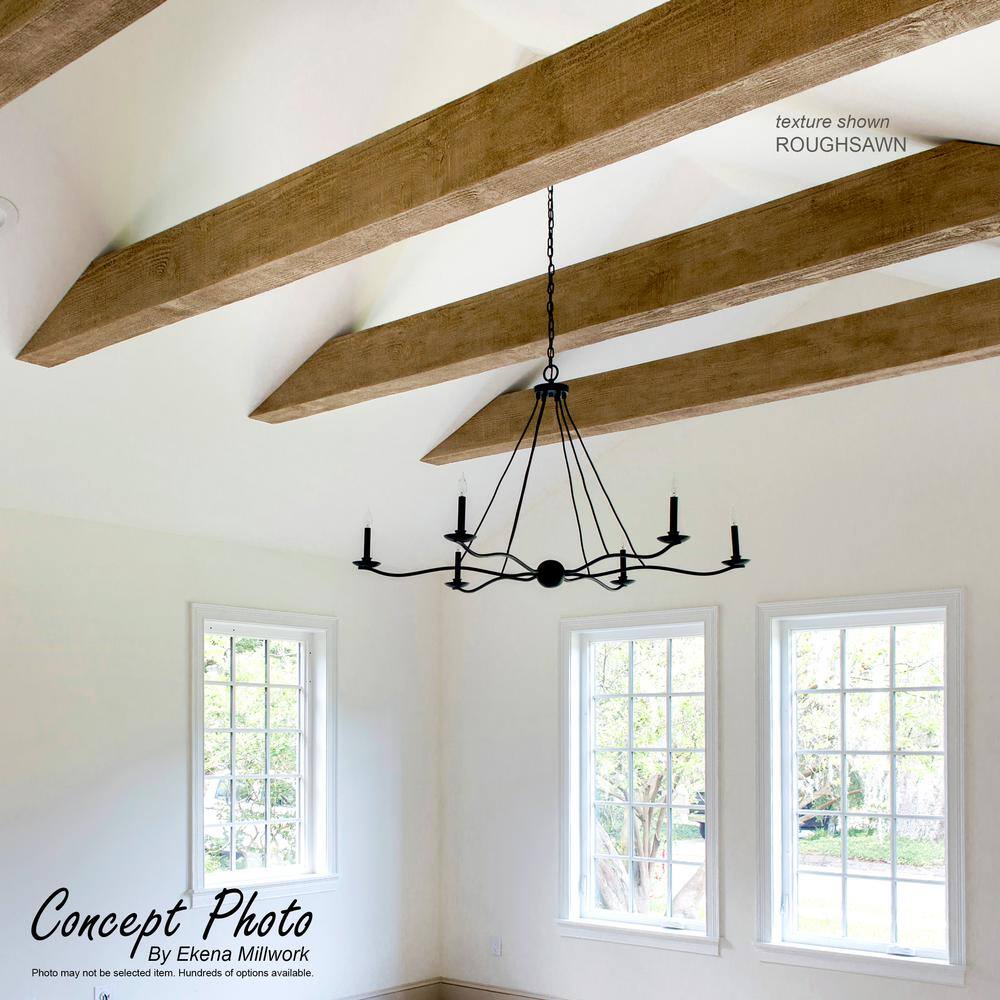 Natural Pecan Faux Wood U-Beam 6" x 6" x 8'