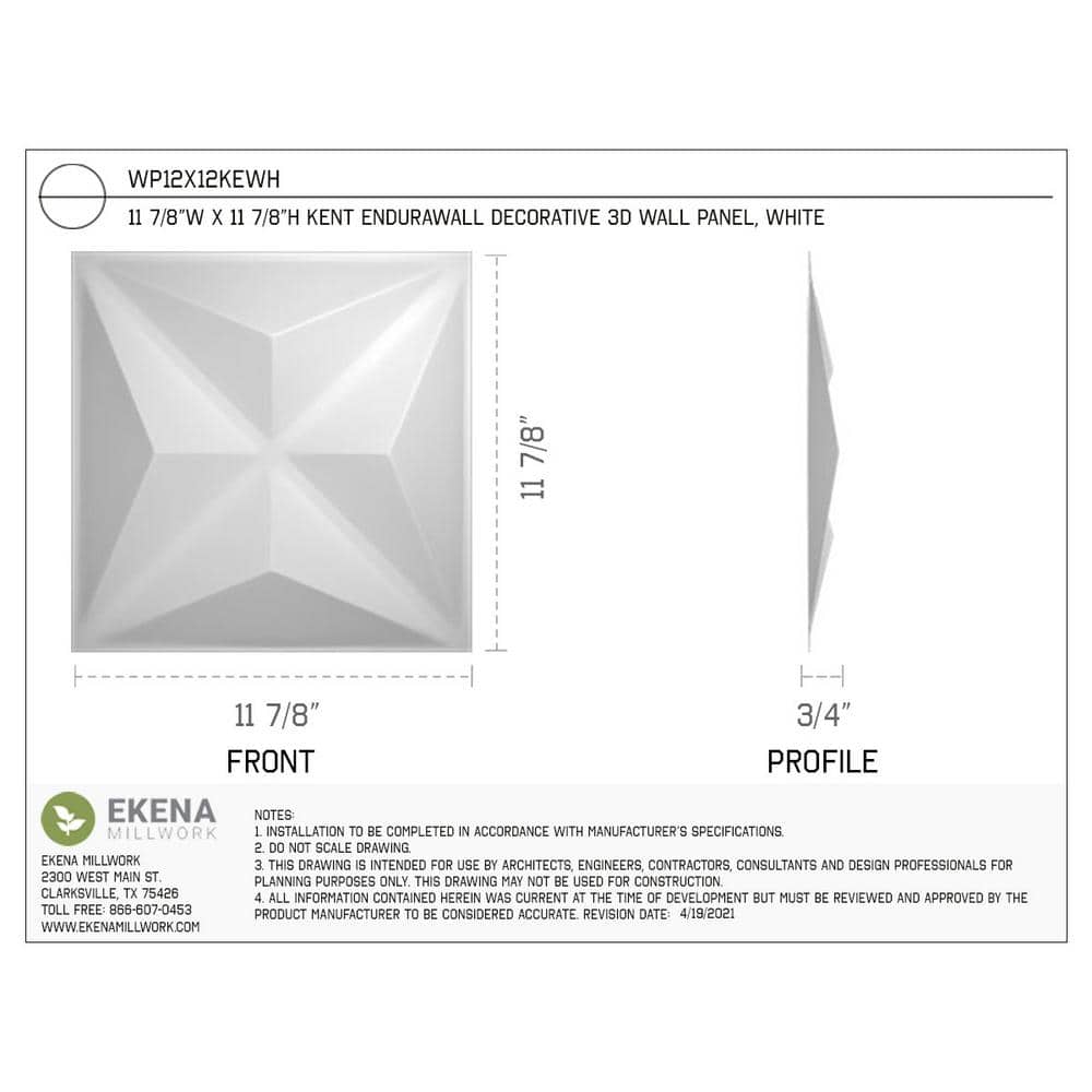 White Geometric PVC 3D Wall Panels Set of 50