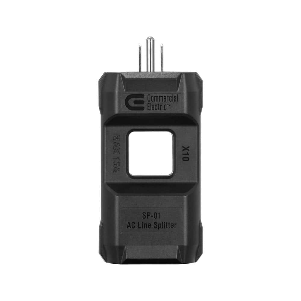 Splitter Conductor Commercial Electric 120-Volt 10x AC Line Splitter SP-01 - The Home Depot