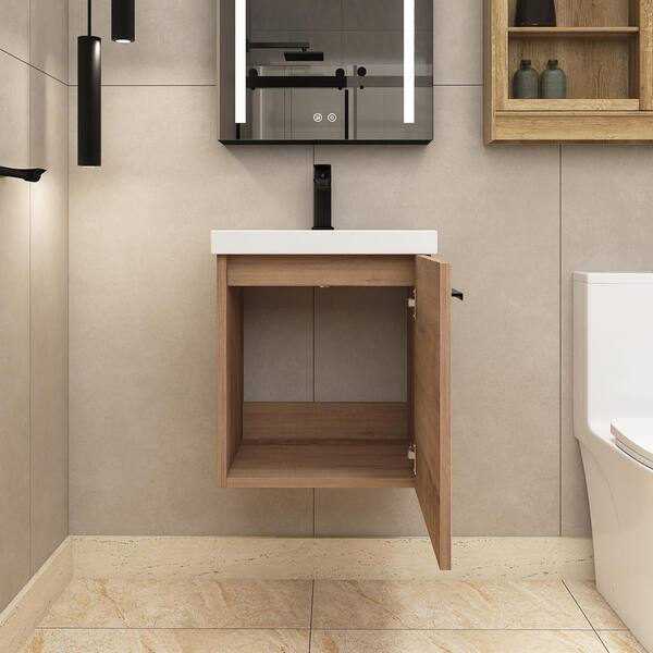 アクセサリー Independent -Red Stone- Designed by HYDE Staykiwi 18 in. W x 15 in. D x 21 in. H Single Sink Wall-Mounted