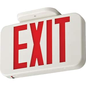 Contractor Select EXRG 3.6-Volt Backup Battery Integrated LED White Exit Sign