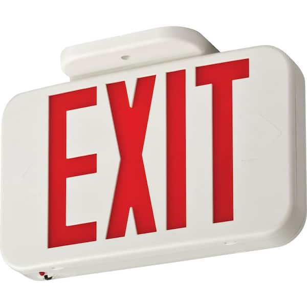 Lithonia Lighting Contractor Select EXRG 3.6-Volt Backup Battery Integrated LED White Exit Sign