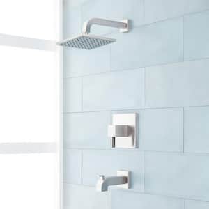 Rigi Single Handle 1-Spray Shower Faucet 1.8 GPM with Pressure Balanced in. Brushed Nickel