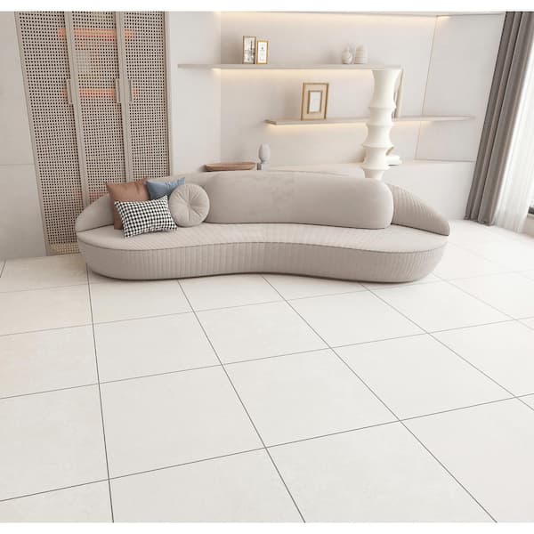 Melange Italian Porcelain Floor and Wall Tile 24 x 24 in. Warm-gray Bulk Value (80 sq. ft.)